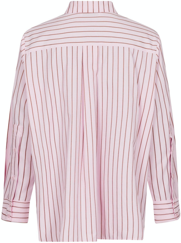 Neo Noir Gili Multi Stripe Skjorte Light Pink