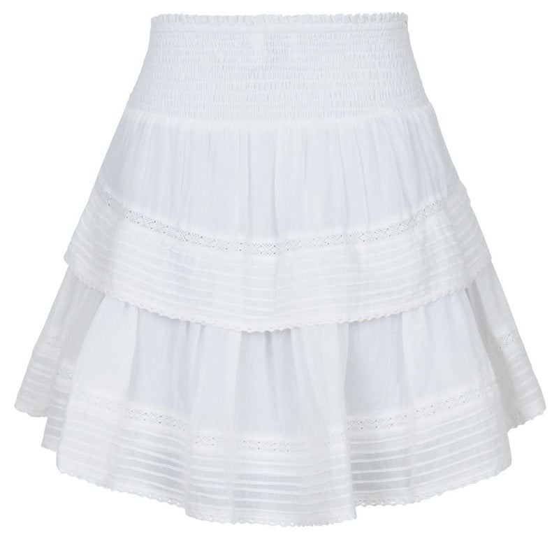 Neo Noir Kenia S Voile Skirt White (Forudbestil - lev. start maj)
