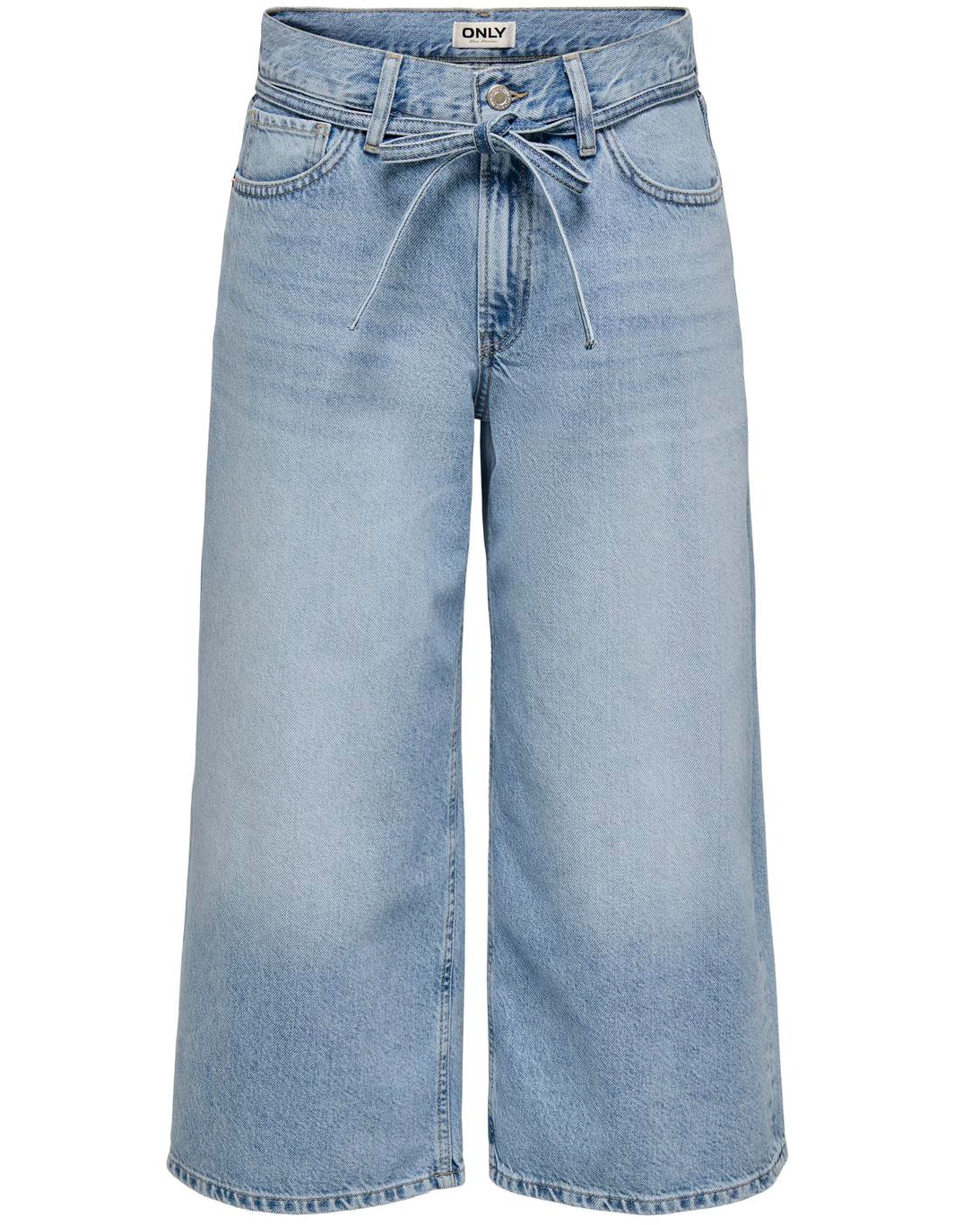 Only Gianna MW Culotte Jeans Medium Blue Denim, blå culotte jeans