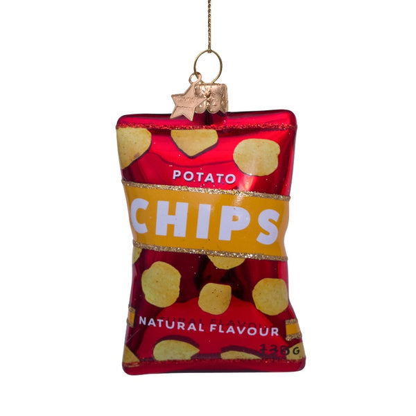 Vondels Glas Ornament Flavour Chips Natural