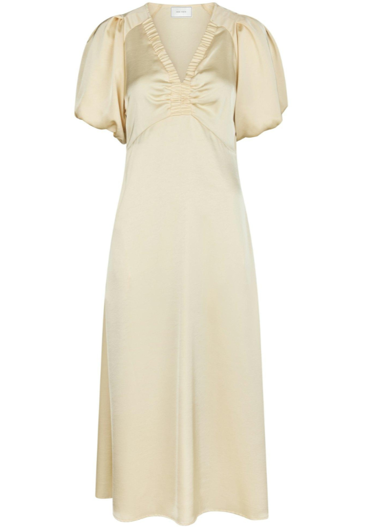 Illana Heavy Sateen Dress Evening Rose Kjole Fra Neo Noir main image 1