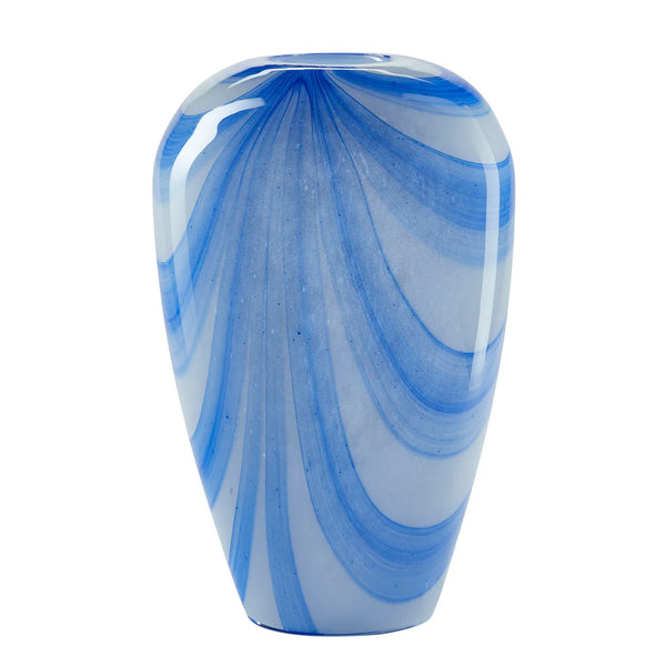 Bahne Interior Wide Stripes Vase Blue