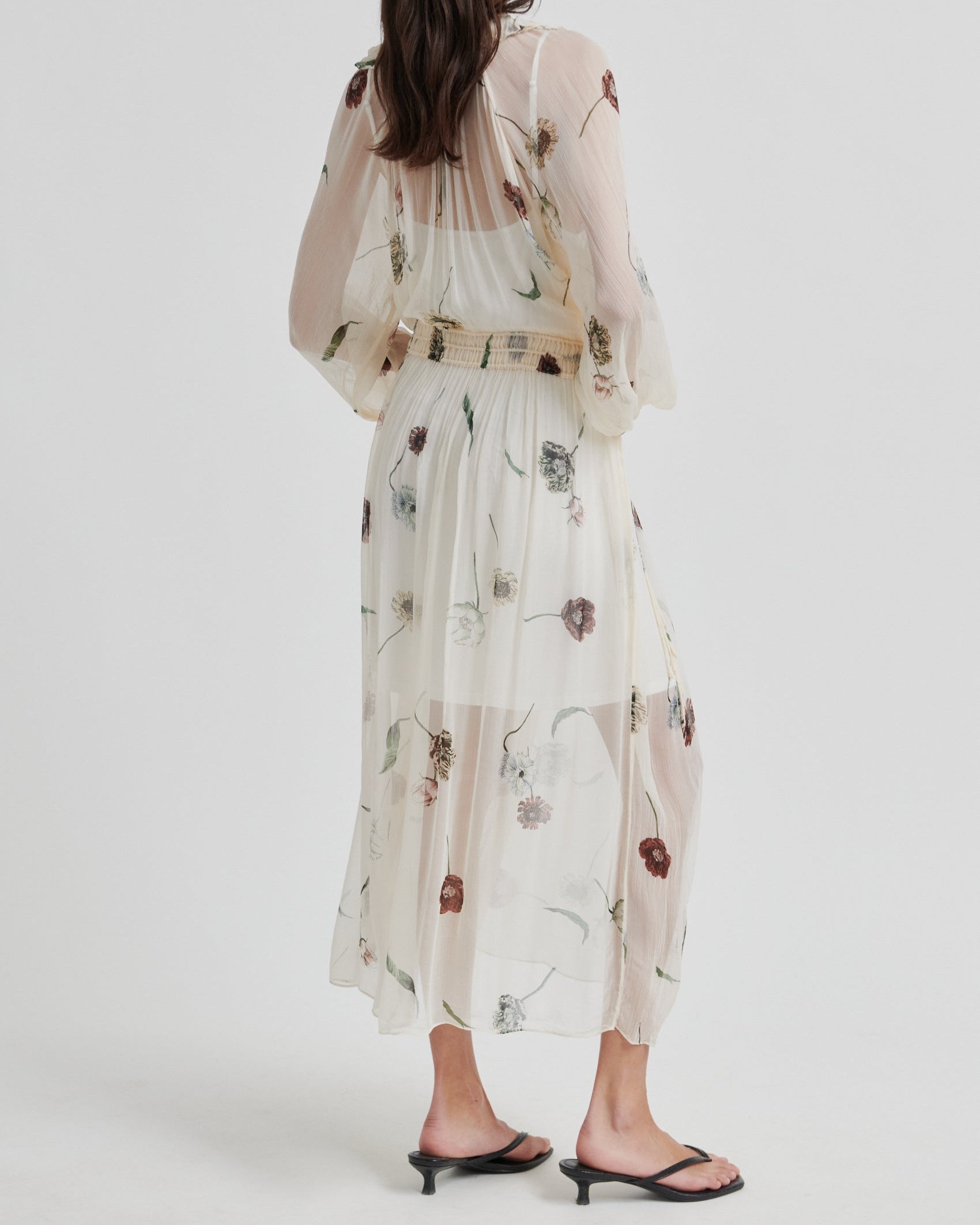 Second Female Florala Maxi Kjole Summer Sand, sød sommer kjole