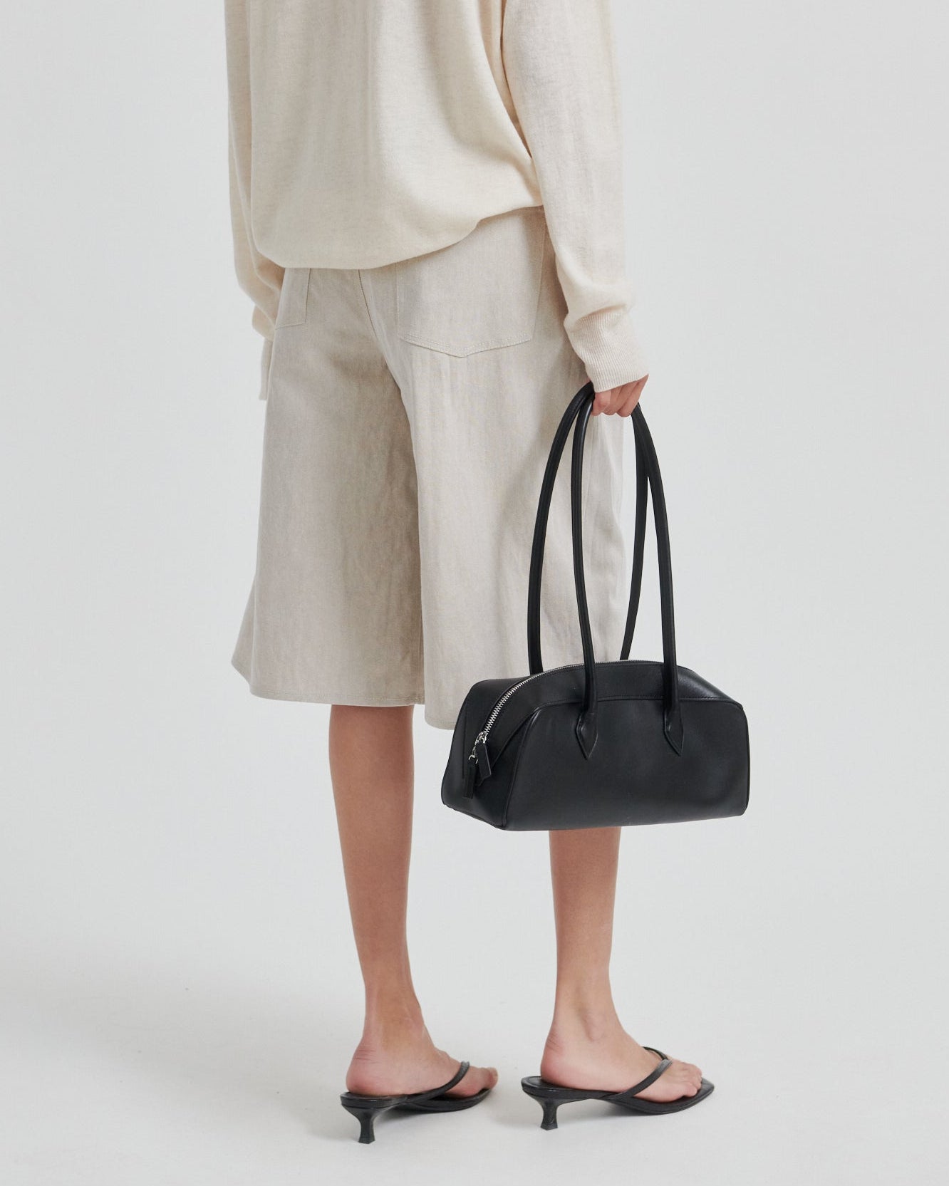 Second Female Bacoli Shorts Soft Beige, beige shorts