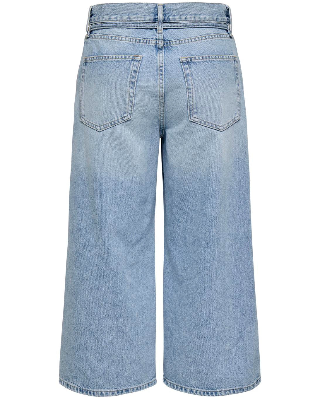 Only Gianna MW Culotte Jeans Medium Blue Denim, blå culotte jeans