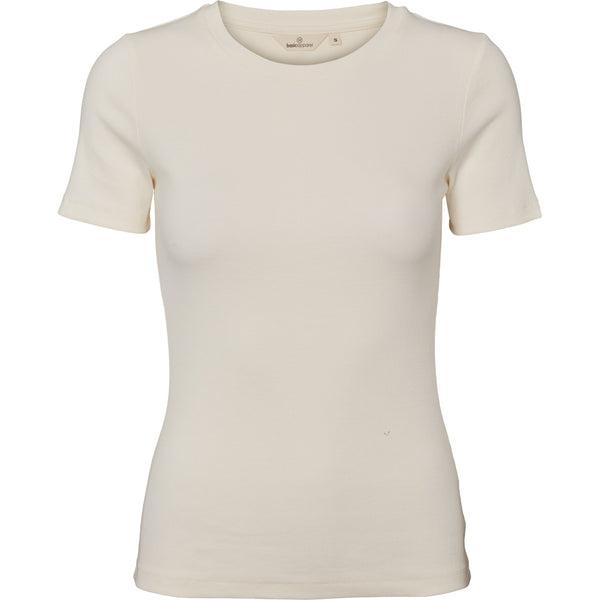 Basic Apparel Ludmilla SS O-Neck T-shirt Whisper White