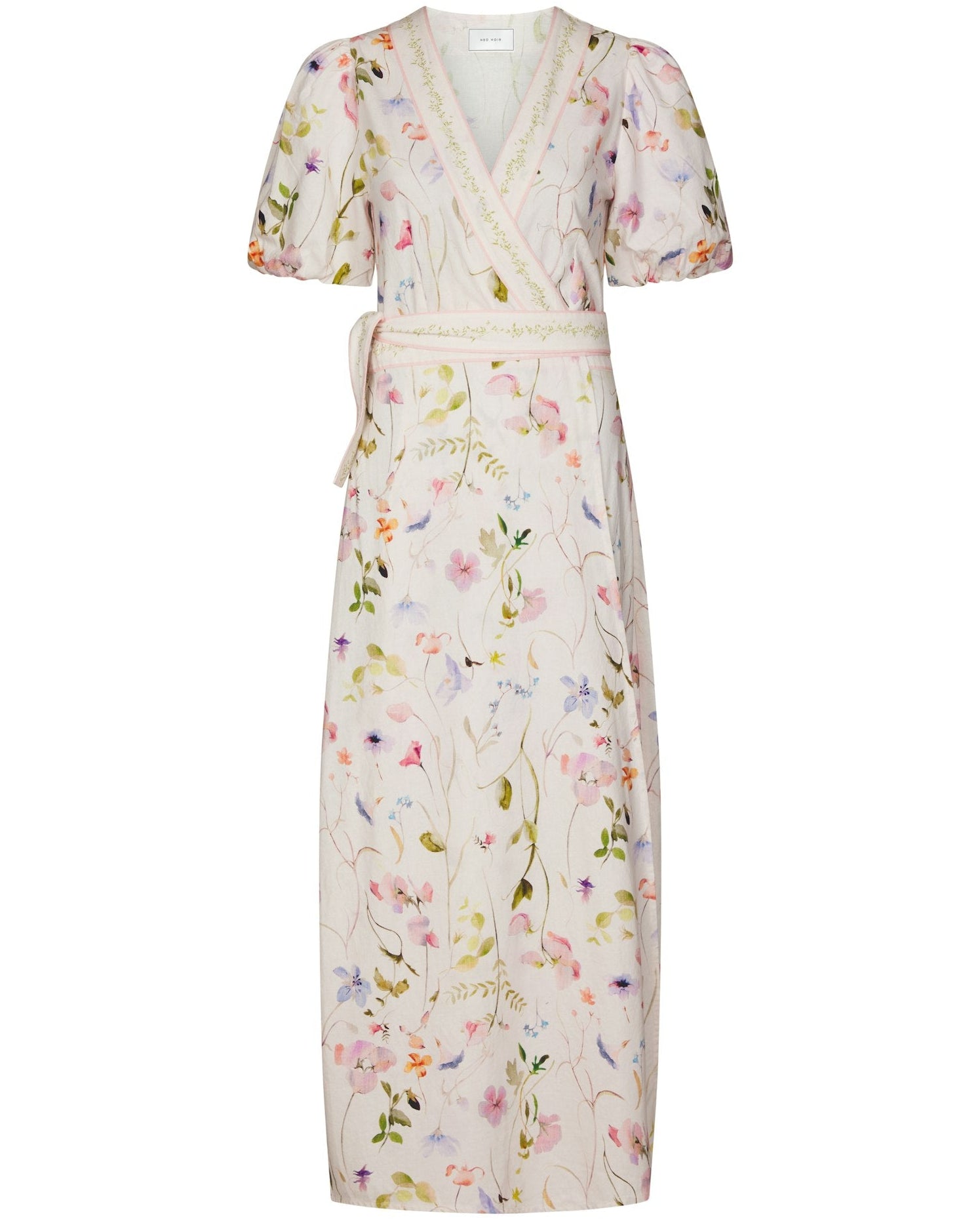 Clarine Flower Kjole Off White fra Neo Noir, festlig sommerlig kjole