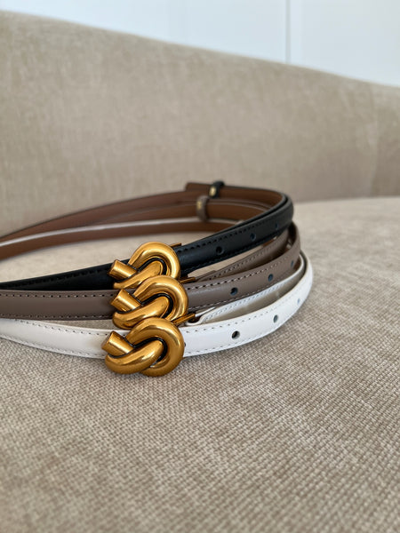 Plissé Copenhagen - Knot Belt - Dark Brown main image 1