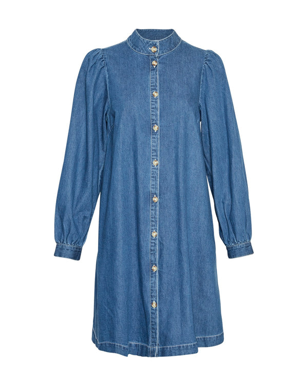MSCH Copenhagen Shayla Shirt Kjole Mid Blue