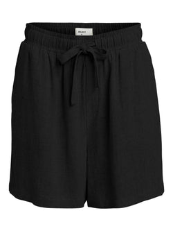 Object Sanne HW Wide Shorts Black (Forudbestil - lev. midt maj)