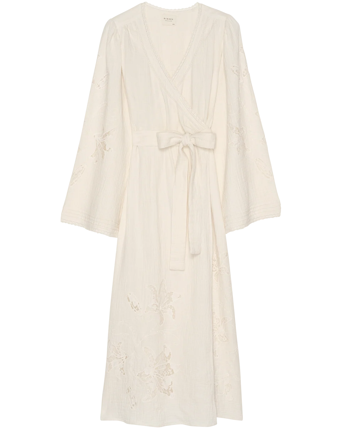 Sissel Edelbo Winfrey Wrap Kjole Off White, sød kjole