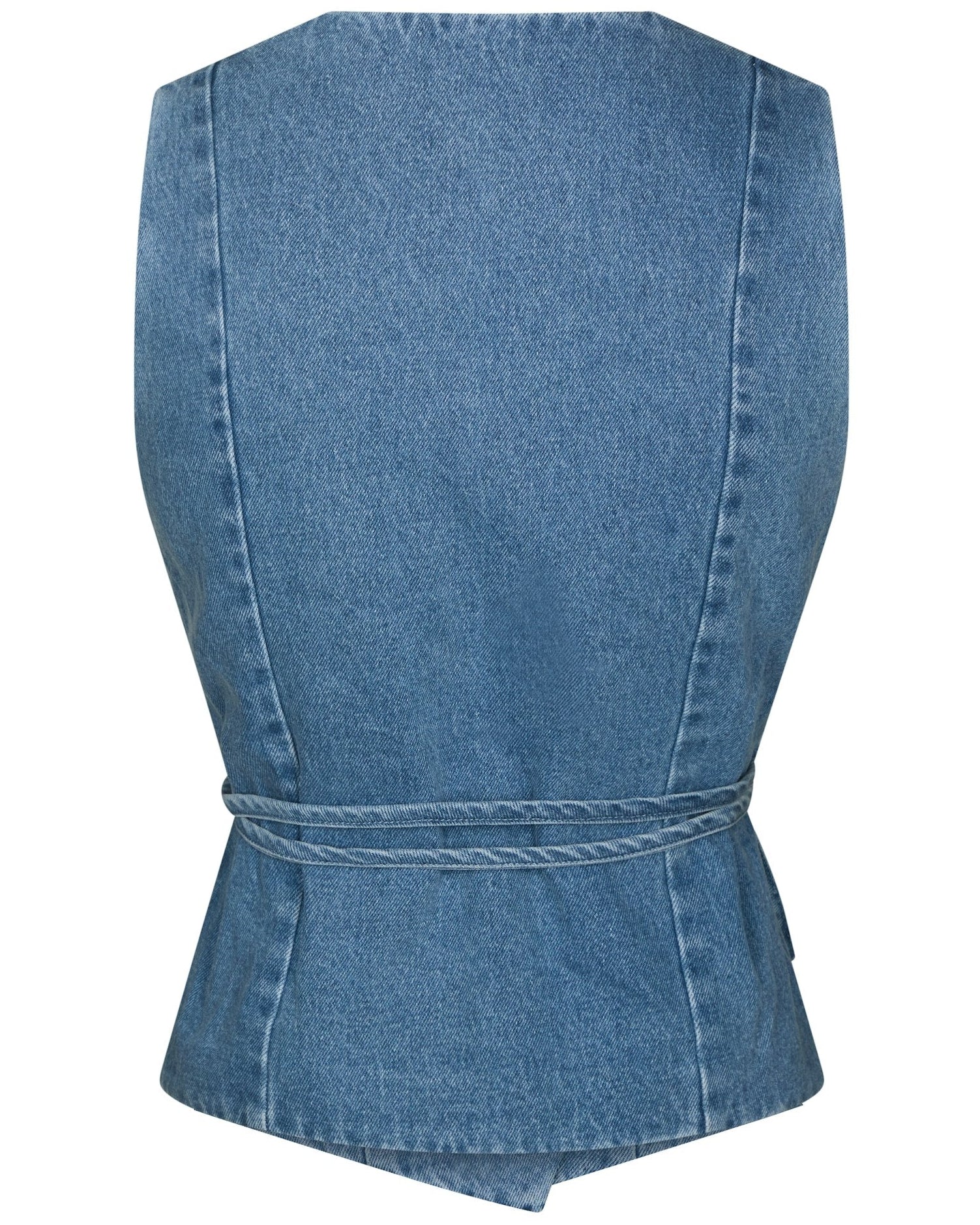 Samara Denim Vest Blue fra Neo Noir, blå denimvest