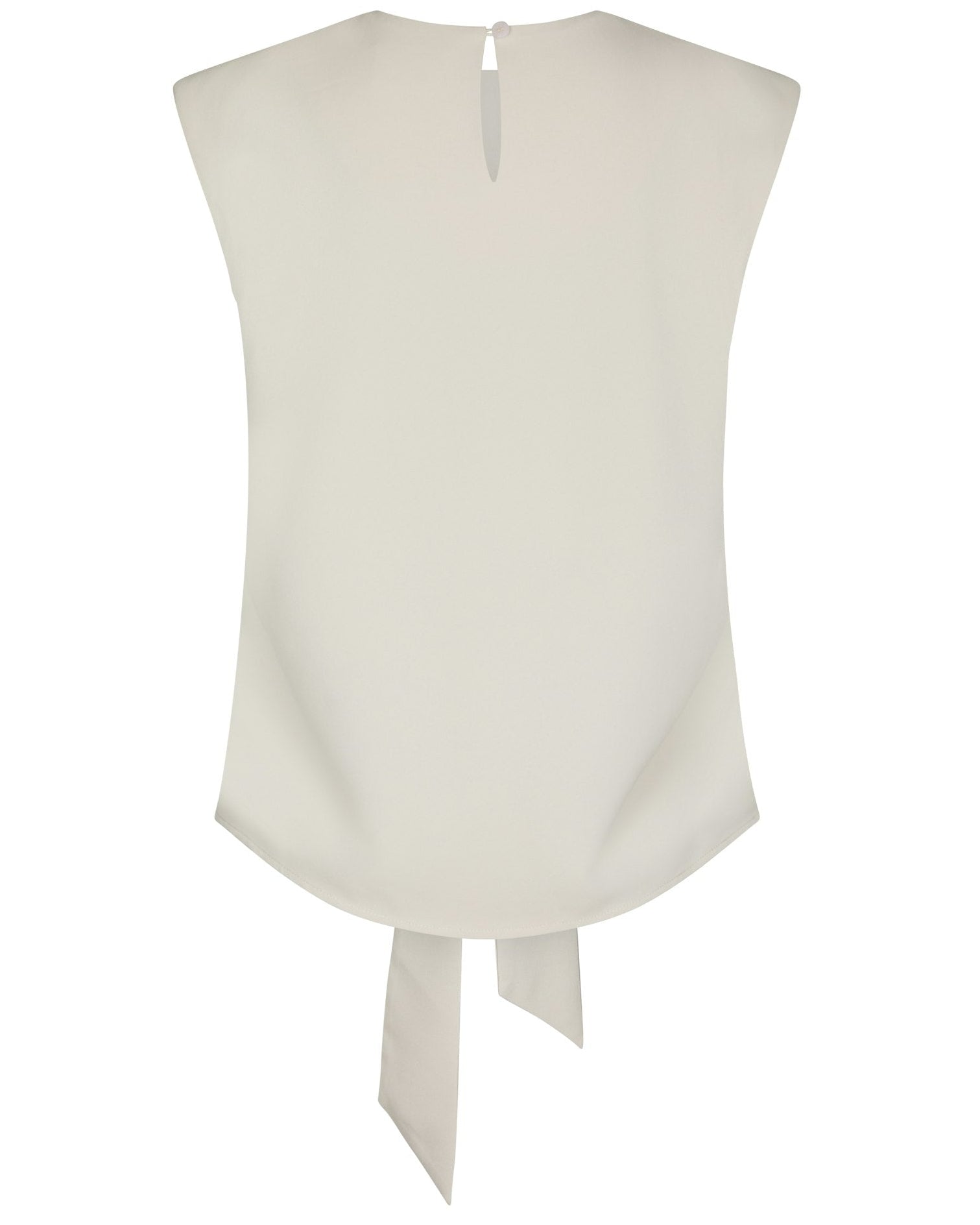 Katarim Crepe Top Ivory fra Neo Noir, flot elegant vandfalds-top