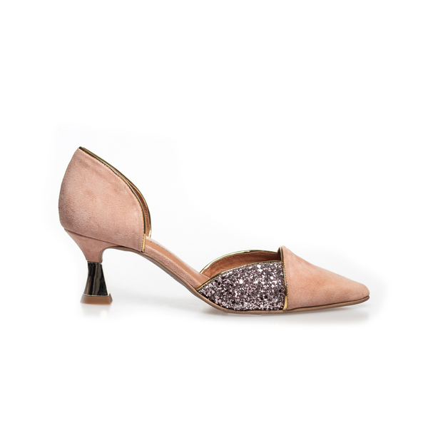 race lettelse granske Copenhagen Shoes Paris Glitter Stilet Nude Multi I Me & Eliza