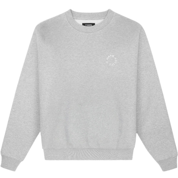 7 DAYS Active Organic Regular Crewneck Sweatshirt Heather Grey