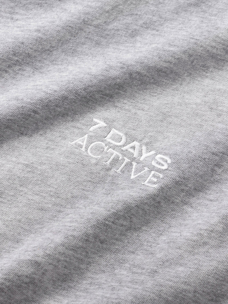 7 DAYS Active Organic Fitted T-shirt Heather Grey