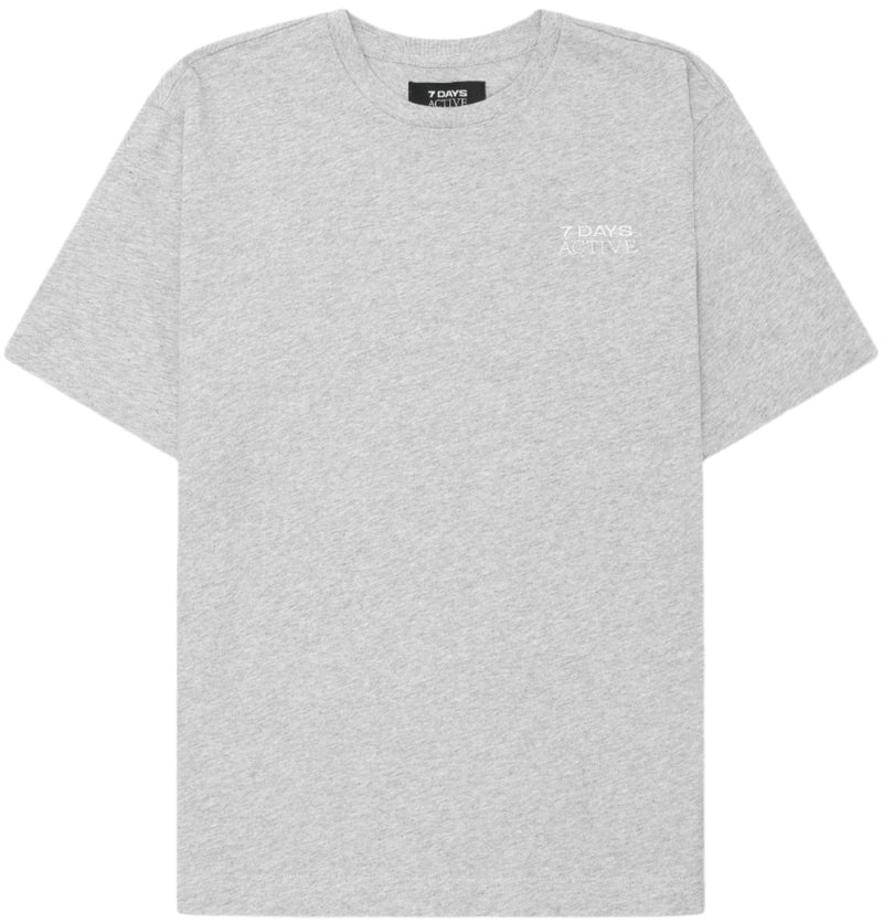 7 DAYS Active Organic Fitted T-shirt Heather Grey