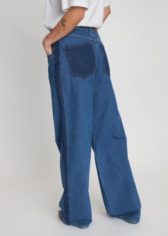 Stella Nova Two-toned Denim Jeans Blue Mix