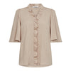 Co'Couture Sueda Frill Flow Bluse Bone