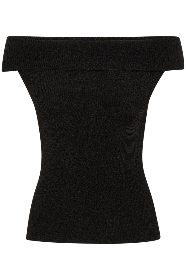 Gestuz Silvi Off Shoulder Top Black