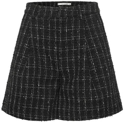 Gestuz Gaelly HW Shorts Black And White Check