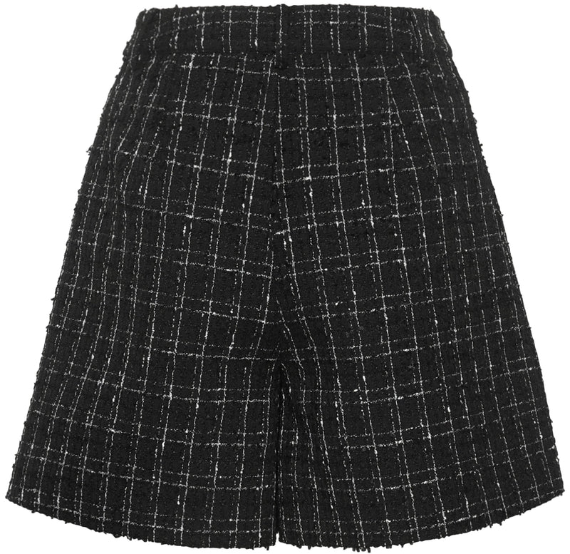 Gestuz Gaelly HW Shorts Black And White Check