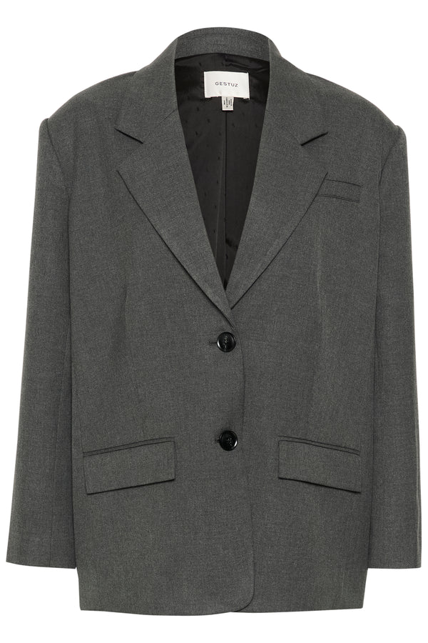 Gestuz Paula Melange Blazer Dark Grey Melange