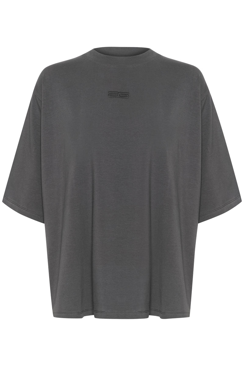 Gestuz Sami Emb T-shirt Gray Pinstripe