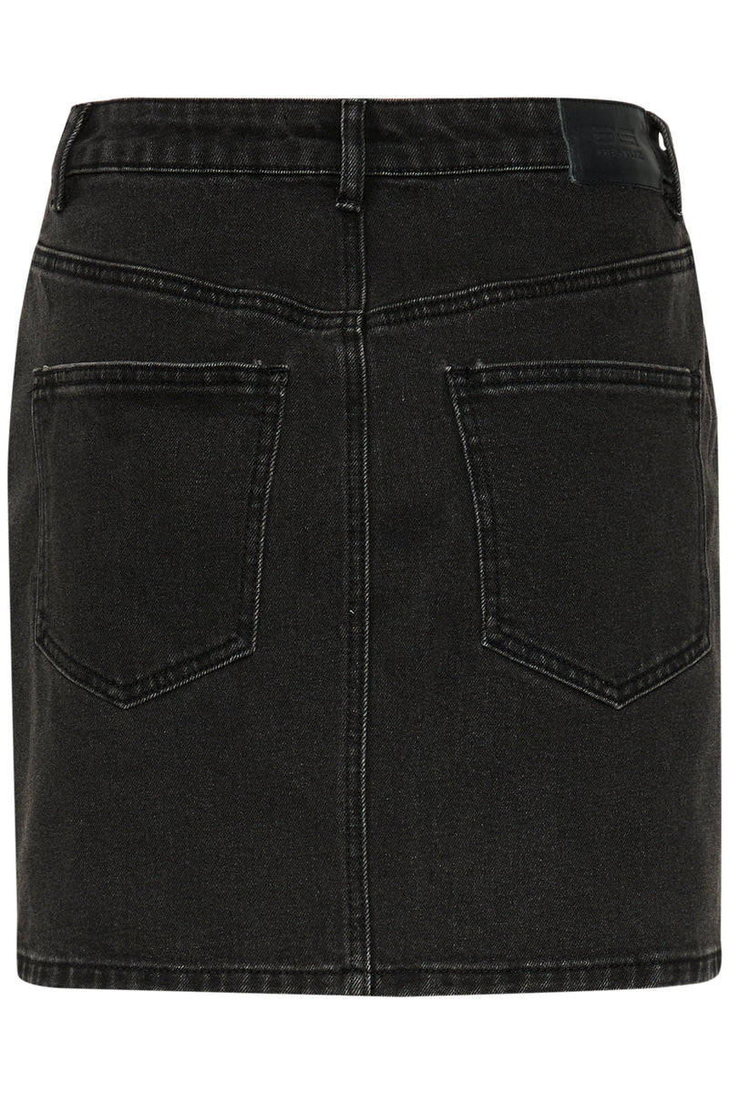 Gestuz Similina Short Nederdel Dark Grey Washed