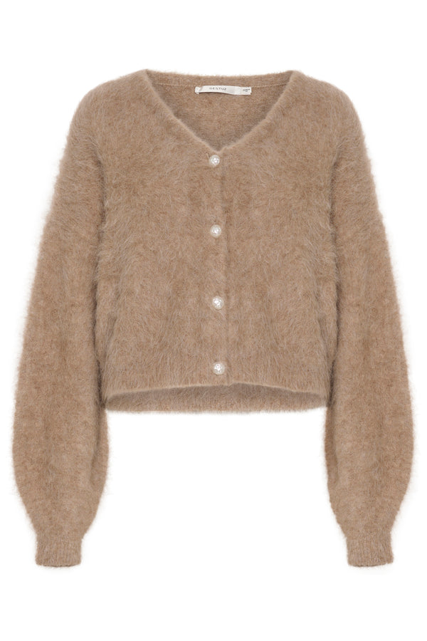 Gestuz Sana Cardigan Warm Sand Melange