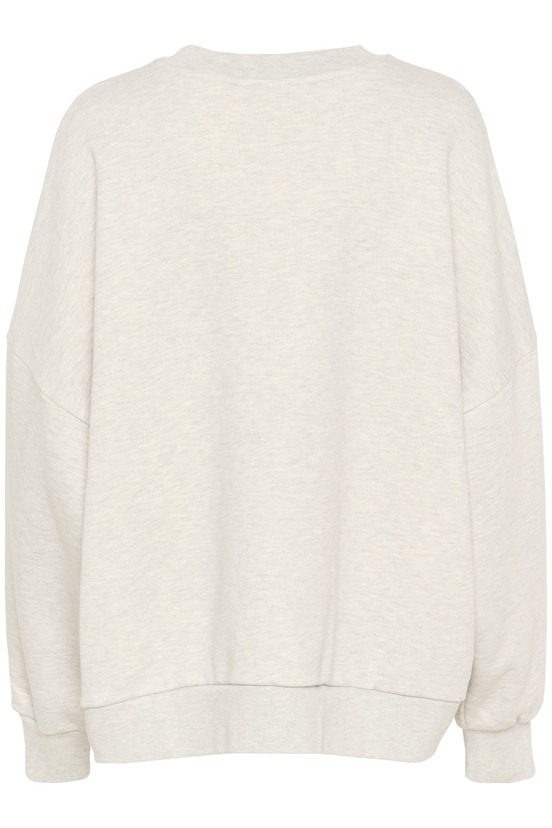 Gestuz Lulla Sweatshirt Light Grey Melange