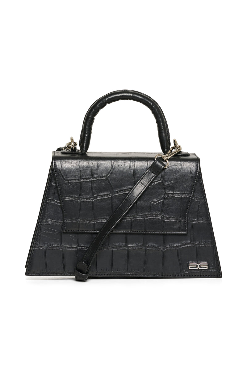 Gestuz Harvey Croco Taske Black