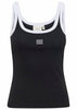 Gestuz Drew Contrast Logo Top Black