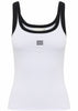 Gestuz Drew Contrast Logo Top Bright White