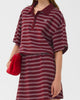 Gestuz Pilova Polo T-shirt Cabernet Striped