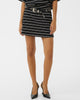 Gestuz Pilova Nederdel Black White Striped
