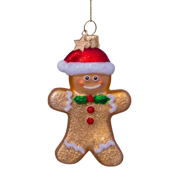 Vondels Glas Ornament Cookie Gingerbread