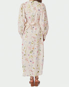 Clarine Flower Kjole Off White fra Neo Noir, festlig sommerlig kjole