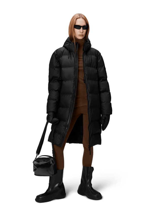 Rains Alta Long Puffer Jakke W3T4 Black