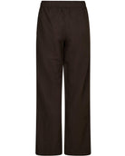 Neo Noir Sonar Linen Bukser Dark Brown NOS26, brune hørbukser