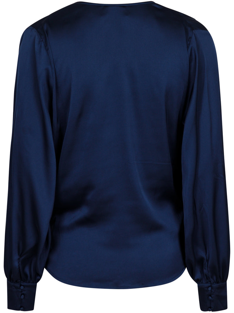 Neo Noir Zeleste Satin Bluse Navy