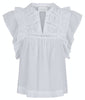 Neo Noir Jayla S Voile Top White