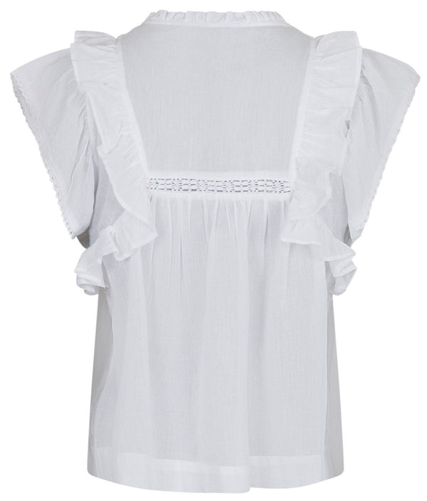 Neo Noir Jayla S Voile Top White