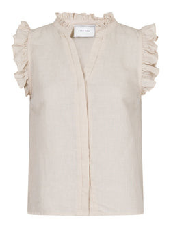 Neo Noir Siona Linen Top Sand