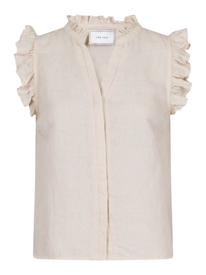 Neo Noir Siona Linen Top Sand