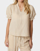 Neo Noir Odesa Linen Bluse Sand NOS26