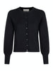 Neo Noir Rose Solid Knit Cardigan Black