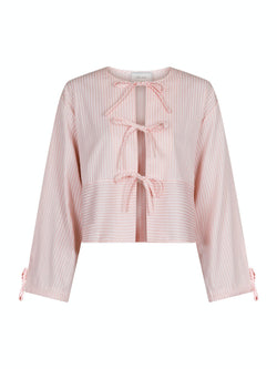 Neo Noir Wanda Stripe Skjorte Light Pink