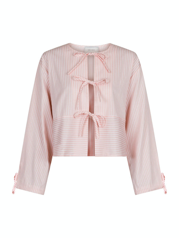 Neo Noir Wanda Stripe Skjorte Light Pink