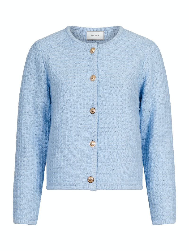 Neo Noir Limone Knit Jakke Light Blue